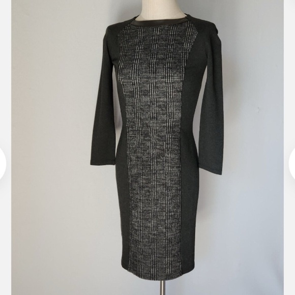 Weekend Max Mara Sheath
Gray Long Sleeve Wool  Romina Jersey Dress Size S $478 - Picture 5 of 7